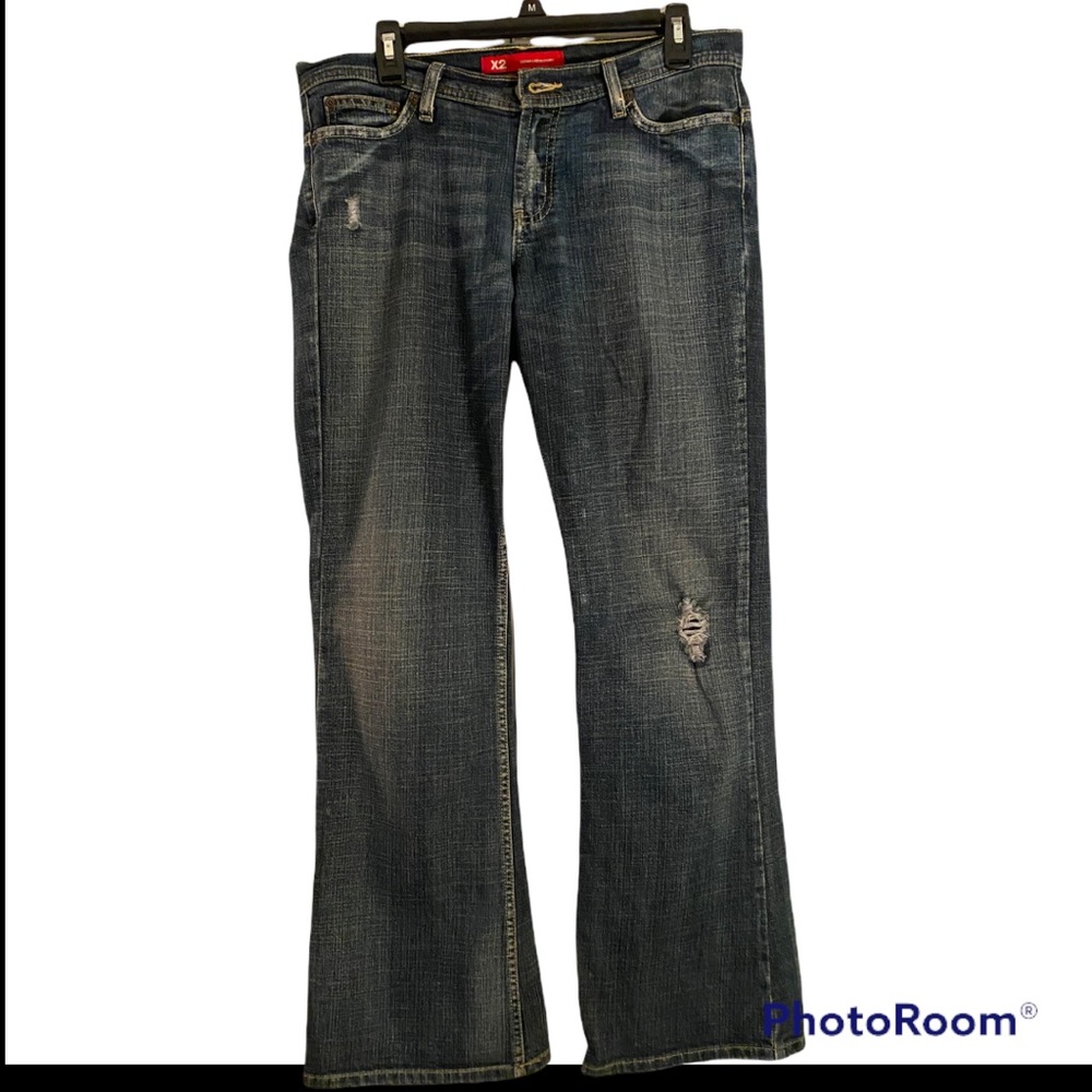 X2 (Express) slim fit super low rise flare leg jeans size 10